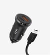 C486 Çevre Dostu Dual PD 20W USB-C Kablolu Araç Şarj Aleti