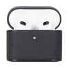 Casquet Apple AirPods 3.nesil Uyumlu Deri Kılıf G1 Siyah