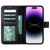 Cüzdan Taşıma Derdi Olmadan – iPhone 16 Pro Max Uyumlu Hakiki Deri El Yapımı Kart Yuvalı Kılıf (Kömür Siyah)
