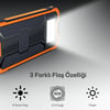 POWERBANK / TAŞINABİLİR ŞARJ CİHAZI   Deji DJ-OL02 Güneş Enerjisi İle Şarj Olabilen Led  Fenerli 10.000 mAh Tank Kasa Powerbank