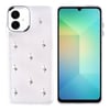 Galaxy A06 Kılıf Airbag Tasarımlı Simli Şeffaf Zore Kutup Kapak