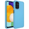 Galaxy A13 4G Kılıf Metal Çerçeve ve Buton Tasarımlı Silikon Zore Luna Kapak
