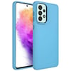 Galaxy A23 Kılıf Metal Çerçeve ve Buton Tasarımlı Silikon Zore Luna Kapak