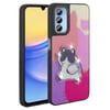 Galaxy A25 Kılıf Parlayan Kabartmalı İkonik Figürlü Zore Amas Silikon Kapak