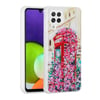 Galaxy M22 Kılıf Simli Desenli Kamera Korumalı Parlak Zore Popy Kapak