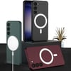 Galaxy S23 Kılıf Wireless Şarj Özellikli Zore Kıpta M-safe Silikon Kapak