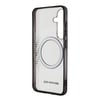 Galaxy S24 Kılıf AMG Orjinal Lisanslı M-safe Şarj Özellikli Eşkenar Dörtgen Desenli Transparan Kapak