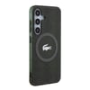 Galaxy S24 Kılıf Lacoste Orjinal Lisanslı M-safe Şarj Özellikli Çift Katmanlı Timsah Logolu Blend Monogram Kapak