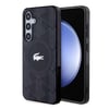 Galaxy S24 Kılıf Lacoste Orjinal Lisanslı M-safe Şarj Özellikli Çift Katmanlı Timsah Logolu Blend Monogram Kapak