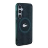 Galaxy S24 Kılıf Lacoste Orjinal Lisanslı M-safe Şarj Özellikli Çift Katmanlı Timsah Logolu Blend Monogram Kapak