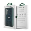Galaxy S24 Kılıf Lacoste Orjinal Lisanslı M-safe Şarj Özellikli Çift Katmanlı Timsah Logolu Blend Monogram Kapak
