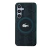 Galaxy S24 Kılıf Lacoste Orjinal Lisanslı M-safe Şarj Özellikli Çift Katmanlı Timsah Logolu Blend Monogram Kapak
