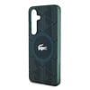 Galaxy S24 Kılıf Lacoste Orjinal Lisanslı M-safe Şarj Özellikli Çift Katmanlı Timsah Logolu Blend Monogram Kapak