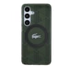 Galaxy S24 Kılıf Lacoste Orjinal Lisanslı M-safe Şarj Özellikli Çift Katmanlı Timsah Logolu Blend Monogram Kapak
