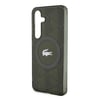 Galaxy S24 Kılıf Lacoste Orjinal Lisanslı M-safe Şarj Özellikli Çift Katmanlı Timsah Logolu Blend Monogram Kapak
