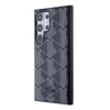 Galaxy S24 Ultra Kılıf Lacoste Orjinal Lisanslı M-safe Şarj Özellikli PU Deri Görünümlü Karışık Monogram Desenli Kapak