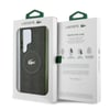 Galaxy S24 Ultra Kılıf Lacoste Orjinal Lisanslı M-safe Şarj Özellikli Çift Katmanlı Timsah Logolu Blend Monogram Kapak