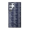 Galaxy S24 Ultra Kılıf Lacoste Orjinal Lisanslı M-safe Şarj Özellikli PU Deri Görünümlü Karışık Monogram Desenli Kapak