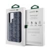 Galaxy S24 Ultra Kılıf Lacoste Orjinal Lisanslı M-safe Şarj Özellikli PU Deri Görünümlü Karışık Monogram Desenli Kapak