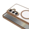 Galaxy S25 Plus Kılıf Magsafe Şarj Özellikli Zore Krom Magsafe Silikon Kapak