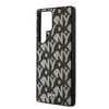 Galaxy S25 Ultra Kılıf DKNY Orjinal Lisanslı M-safe Şarj Özellikli 3D Yazılı Grid Pattern Kapak
