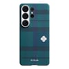 Galaxy S26 Ultra Kılıf M-safe Şarj Özellikli Aramid Karbon Fiber Pitaka Flora in Grid Serisi Kapak