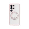 Galaxy S26 Ultra Kılıf M-safe Şarj Özellikli Şeffaf 360 Derece Standlı Amazingthing Titan MagSpin Serisi Kapak