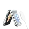 Galaxy Z Flip 4 Kılıf Wireless Şarj Özellikli Airbagli Zore Kıpta Anti Shock M-safe Kapak