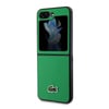 Galaxy Z Flip 5 Kılıf Lacoste Orjinal Lisanslı PU Pike Desenli Arka Yüzey İkonik Timsah Dokuma Logolu Kapak