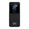 Galaxy Z Flip 5 Kılıf Lacoste Orjinal Lisanslı PU Pike Desenli Arka Yüzey İkonik Timsah Dokuma Logolu Kapak