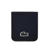 Galaxy Z Flip 6 Kılıf Lacoste Orjinal Lisanslı M-safe Şarj Özellikli Pike Desenli Arka Yüzey İkonik Timsah Dokuma Logolu Kapak