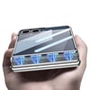 Galaxy Z Flip 7 Kılıf Kamera Korumalı Şeffaf Tasarımlı Zore Lego Standlı Kapak