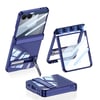 Galaxy Z Flip 7 Kılıf Kamera Korumalı Şeffaf Tasarımlı Zore Lego Standlı Kapak