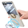 Galaxy Z Flip 7 Kılıf M-safe Şarj Özellikli Zore Kıpta Yüzüklü Flip Sert Kapak