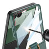 Galaxy Z Flip 7 Kılıf M-safe Şarj Özellikli Zore Kıpta Yüzüklü Flip Sert Kapak