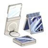 Galaxy Z Flip 8 Kılıf M-safe Şarj Özellikli Zore Kıpta KPT-06 Ring Standlı Kapak