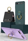 Galaxy Z Flip Kılıf Zore Flip Ring Kıpta Kapak