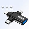 Go Des GD-CT196 4in1 Type-C+Lightning+Micro+USB3.0 OTG Dönüştürücü Adaptör