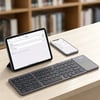 Go Des GD-KB328 Sessiz Tuş Tasarımlı Touch Pad Özellikli Katlanabilir Bluetooth Bağlantılı Kablosuz Klavye