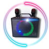 Hometech HT-202 Çift Kablosuz Mikrofonlu Ses Kareoke Efektli Bluetooth Hoparlör