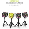 HOPESTAR Partyone Bluetooth / AUX / TF Card / USB Bağlantılı Çift Kablosuz Mikrofonlu RGB Işıklandırmalı Taşınabilir Tripod Destekli Su Geçirmez Extra Bass Hoparlör