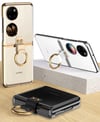 Huawei P50 Pocket Kılıf Zore Yüzüklü Kıpta Kapak