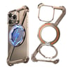 Apple ıPhone 16 Pro iCemag Metal Bumper Z Şeklinde Standlı Kılıf