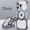 Apple ıPhone 16 Pro iCemag Metal Bumper Z Şeklinde Standlı Kılıf