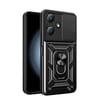 İnfinix Hot 30 Play Kılıf Magnetik Standlı Kamera Korumalı Zore Sürgülü Vega Kapak