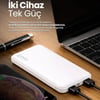 Jopus Urban 10.000mAh JP-P10 Type-C ve Micro 2A Input/Output Çift USB Powerbank