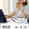 Joyroom SY-C02 PD 60W Hızlı Şarjlı Kulaklık Adaptörü Type-c Aux Ses Kablosu