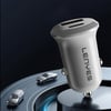 Lenyes CA53 Hızlı Şarj Özellikli Dual Type-C + USB-A Portlu Mini Araç Şarj Aleti 30W