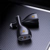 Lenyes CA70 Type-C + Dual USB-A Portlu Hızlı Şarj Özellikli Çok Fonksiyonlu Araç Şarj Aleti 20W