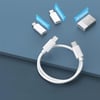 Lenyes LB601 6in1 Type-C to Type-C Kablolu 60W Çevirici Adaptör Seti Standlı Saklama Kutusu
